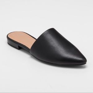 Black Flat Mules Sz 10 A New Day Junebug